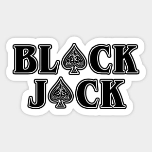 Black Jack Ace Sticker